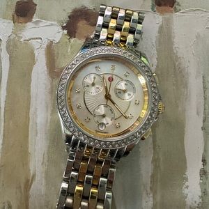 Michele two-tone watch